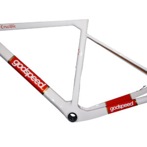 Crucible 700c Carbon Hard Tail Cyclocross Frame Set White – godspeed
